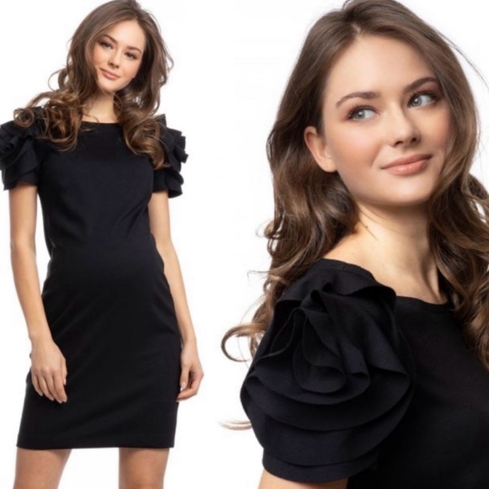 Pietro Brunelli black maternity cocktail dress